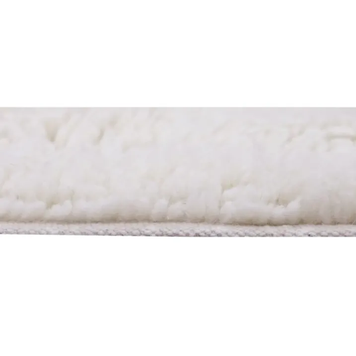 Tapis lavable en laine dunes - mouton blanc