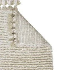 Tapis lavable en laine koa grès