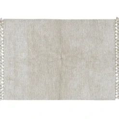 Tapis lavable en laine koa grès