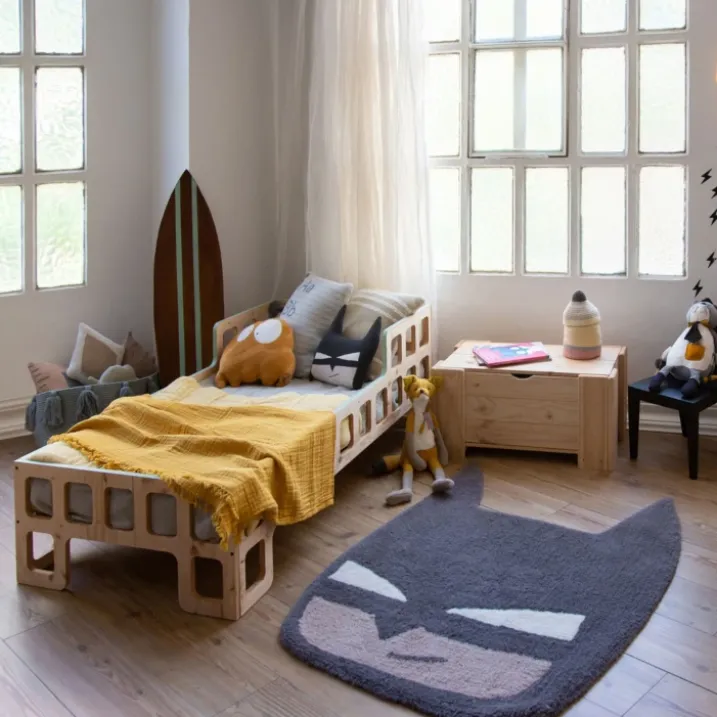 Tapis lavable en laine super héros