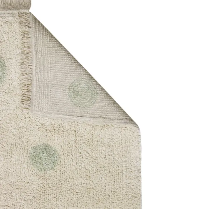 Tapis lavable hippy dots naturel