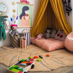 Tapis lavable monstera