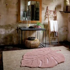 Tapis lavable monstera