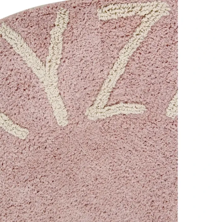 Tapis lavable rond alphabet ABC