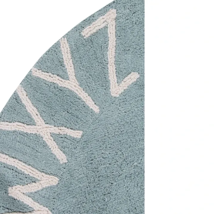 Tapis lavable rond alphabet ABC
