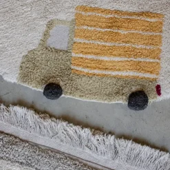 Tapis lavable roues