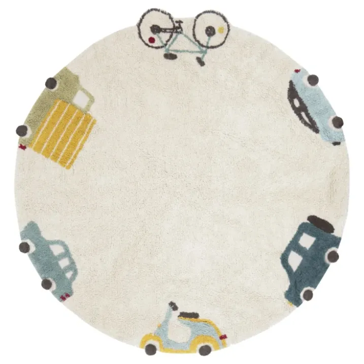 Tapis lavable roues
