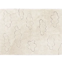 Tapis lavable rugcycled clouds