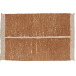 Tapis lavable réversible caramel duo