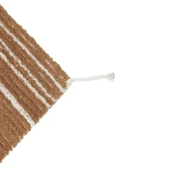 Tapis lavable réversible caramel double