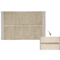 Tapis lavable réversible sauge duo