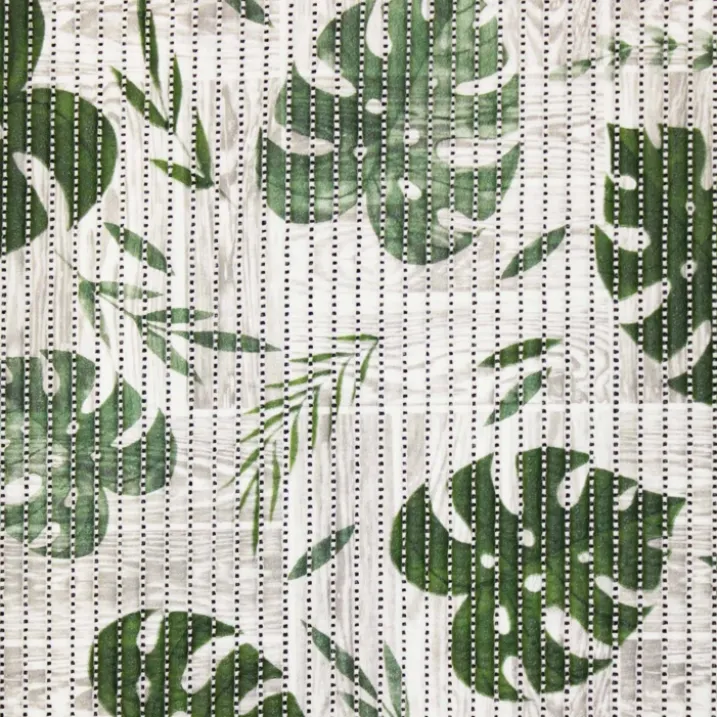 Tapis multi-usages motif feuillage tropical