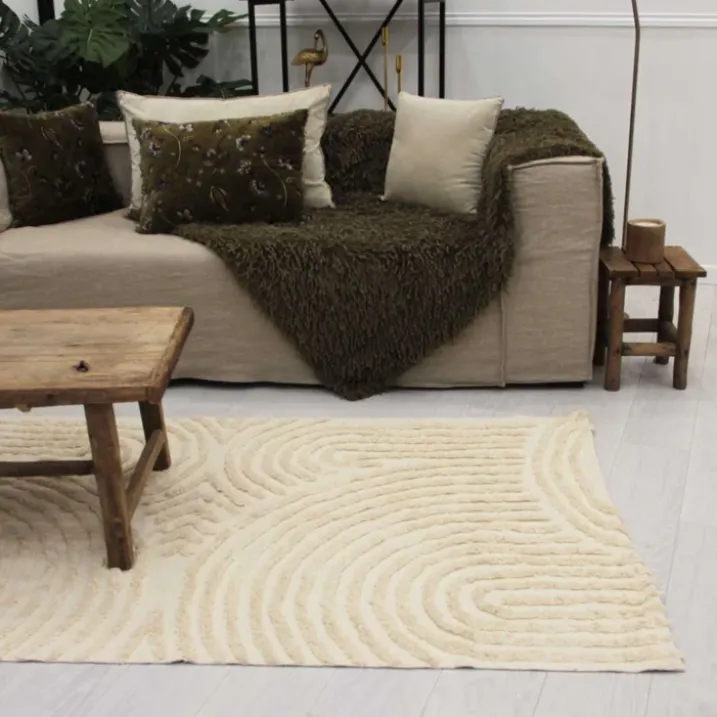 Tapis relief circle courbe