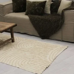 Tapis relief circle courbe