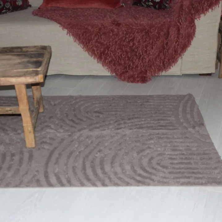 Tapis relief circle courbe