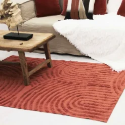 Tapis relief circle courbe