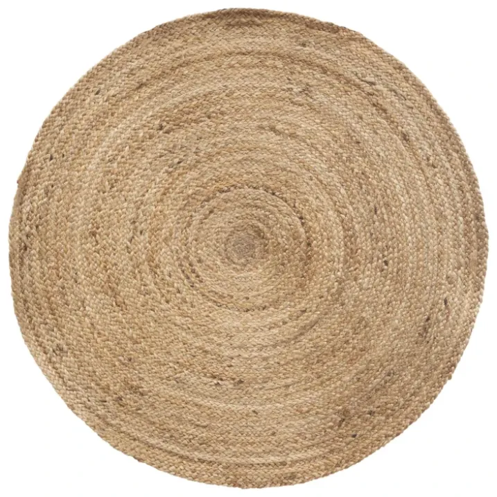 Tapis rond en jute tressé