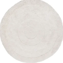 Tapis rond lavable en laine cercle arctique