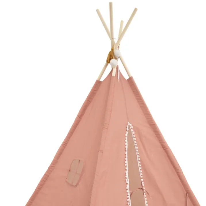 Tipi à pompons ronds