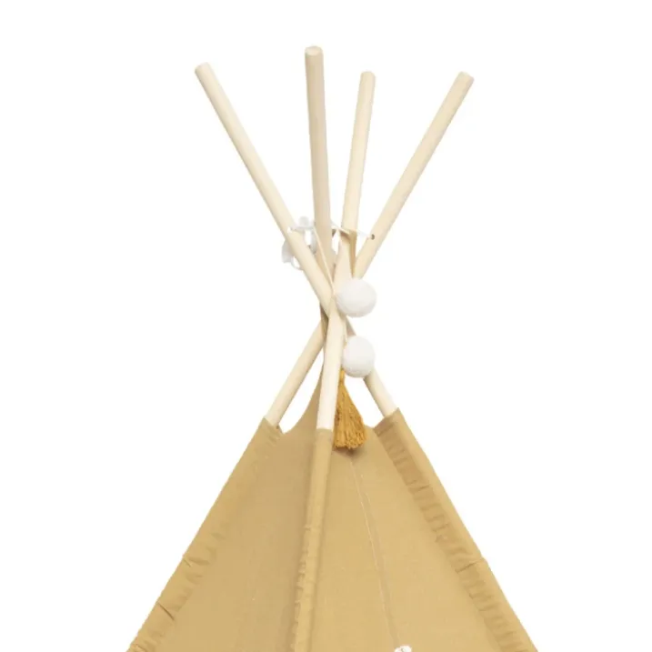 Tipi à pompons ronds