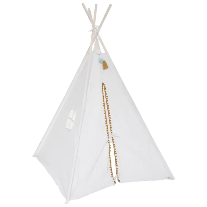 Tipi à pompons ronds