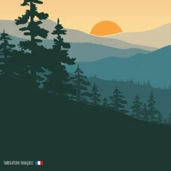 Torchon au style nature