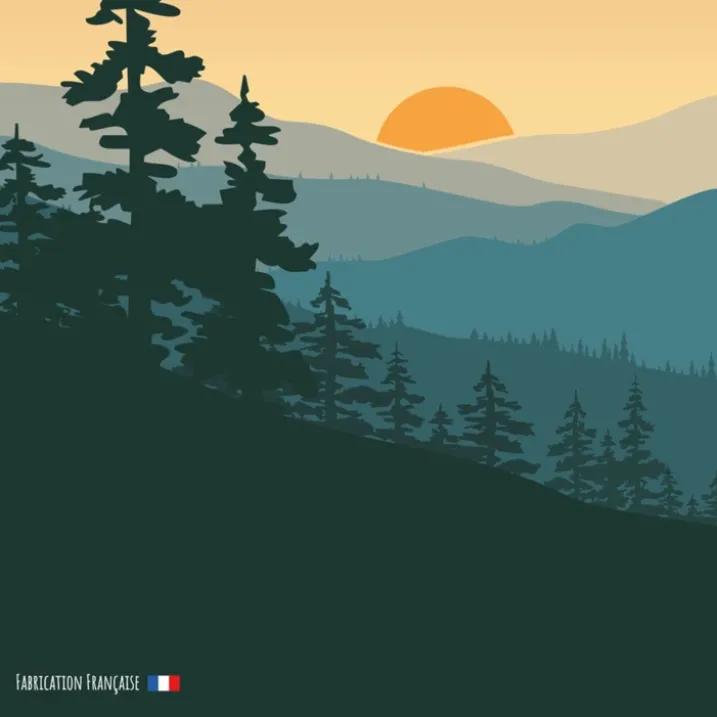 Torchon au style nature