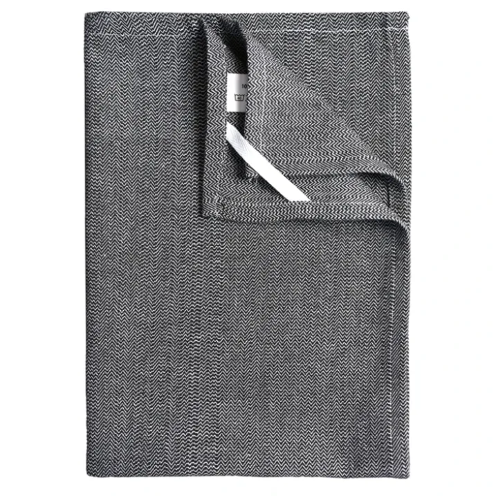 Torchon de cuisine en coton motif chevrons tissés