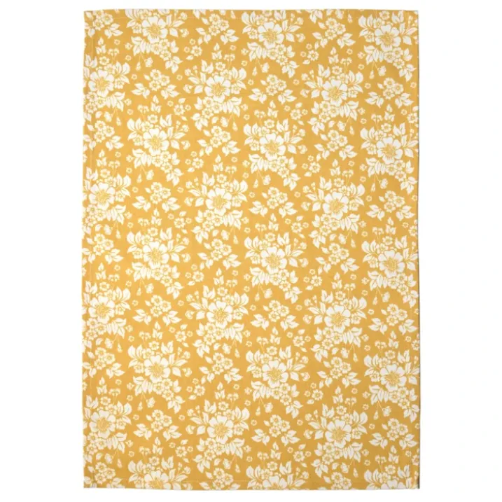 Torchon de cuisine en coton à motif floral imprimé