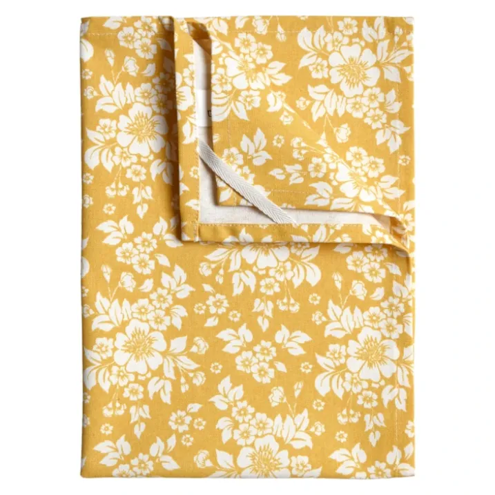 Torchon de cuisine en coton à motif floral imprimé
