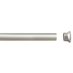 Tube tringle argent mat 1,5 m x28 mm
