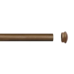 Tube tringle effet rouille 2 m x 28 mm