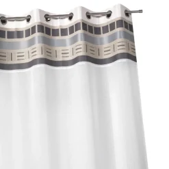 Voilage avec parement haut design