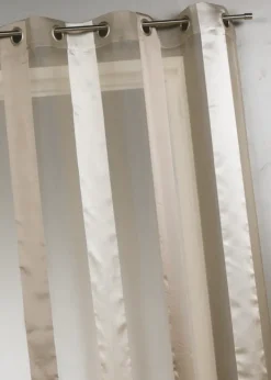 Voilage bicolore à rayures verticales