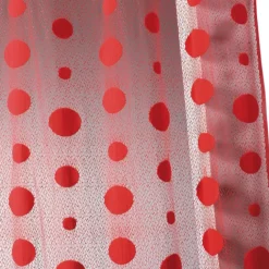 Voilage en maille effet filet à pois