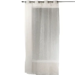 Voilage en organza dévoré et brodé