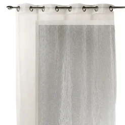 Voilage en organza dévoré et brodé