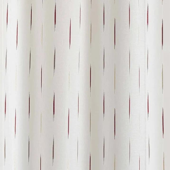 Voilage en étamine à jacquard rayé