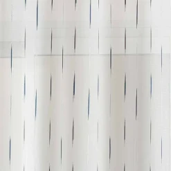 Voilage en étamine à jacquard rayé