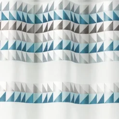 Voilage à frise imprimée de triangles
