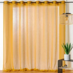 Voilage grande largeur semi-transparent