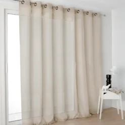 Voilage grande largeur semi-transparent