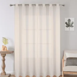 Voilage grande largeur uni en polyester