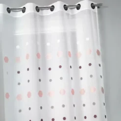 Voilage jacquard imprimés hexagonaux