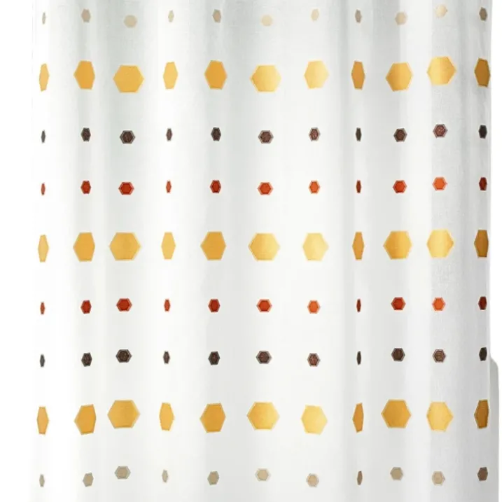 Voilage jacquard imprimés hexagonaux