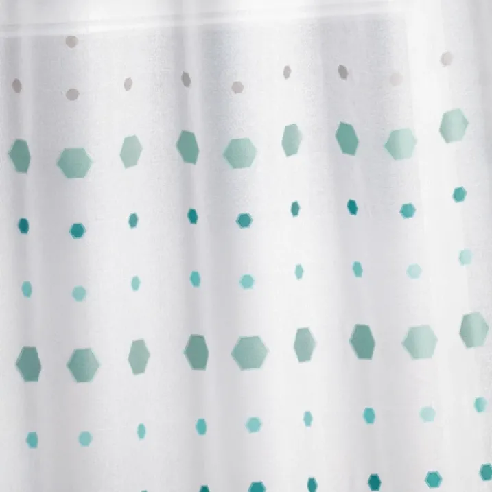 Voilage jacquard imprimés hexagonaux