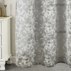 Voilage jacquard à oeillets élégance texturée