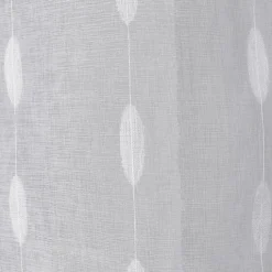 Voilage jacquard à pois ovales à oeillets
