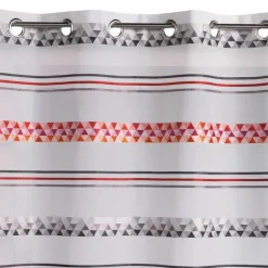 Voilage jacquard à rayures géométriques
