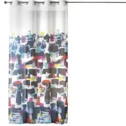Voilage léger imprimé artistique